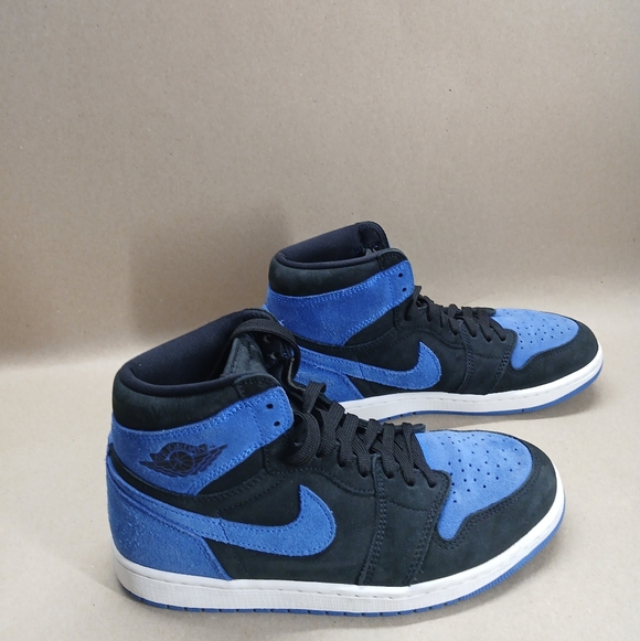 Nike Air Jordan Black and Blue High-Top Sneakers main image 15